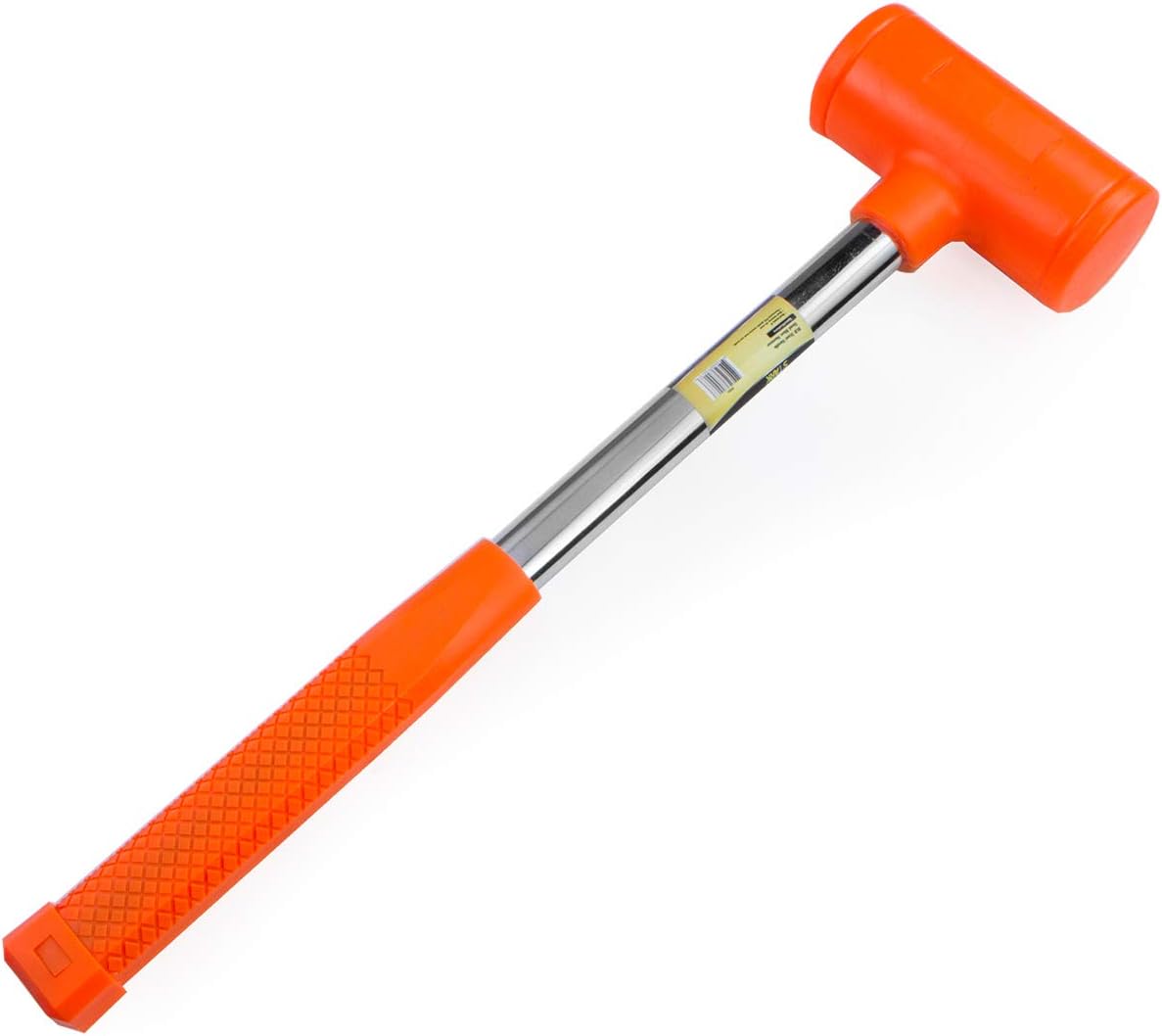 Stark USA Dead Blow Hammer 6lbs-Pound with Non-Slip Hammer with 6lbs Head, Orange