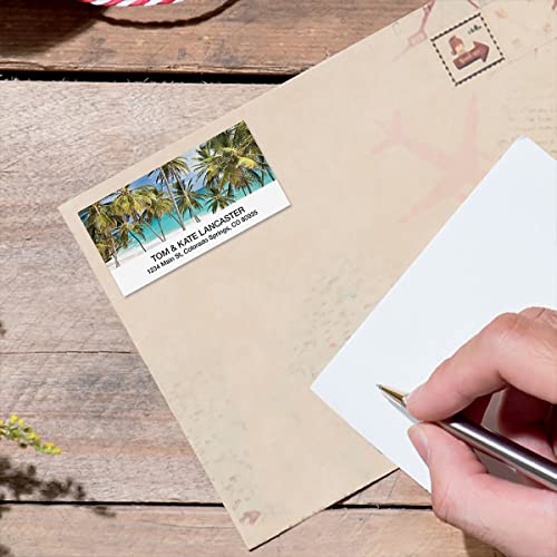 Tropical Paradise Personalized Return Address Labels – 8 Designs, Set Of 144, Large, Self-Adhesive, Flat-Sheet Labels, By Colorful Images #TOP3