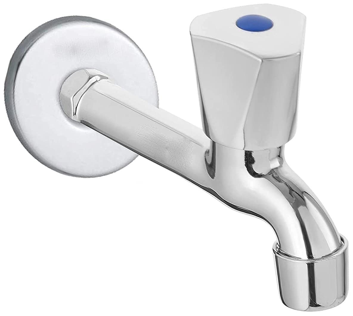 Senkiddpro Stainless Steel Long Body Tap with Wall Flange for Bathroom (Chrome Finish) (Triangle) (B0BYT3VZRM) Amazon Price History, Amazon Price Tracker