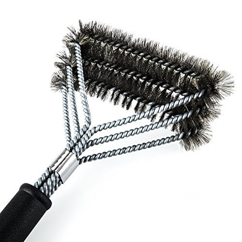 Blumtal Grillborstel van roestvrij staal - Premium Grill borstel, accessoires draadborstel, 3 kop, lange greep - Image 7