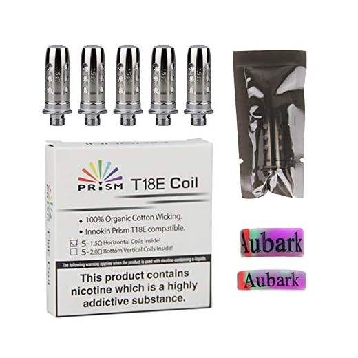 Innokin, Prism T18E Coil, 1,5 Ohm, T22E-Ersatz-Coil, Endura T18E/T22E Kit Heads-Verdampferköpfe, 5 Stück