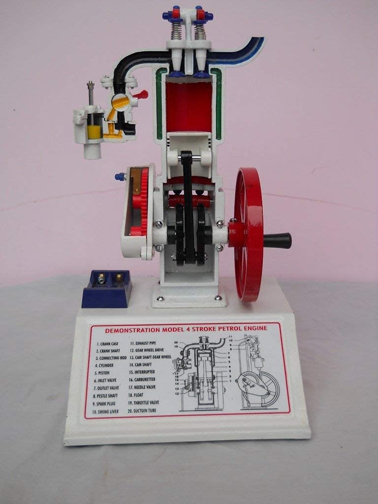 Plastic Petrol Engine Model 4 Stroke