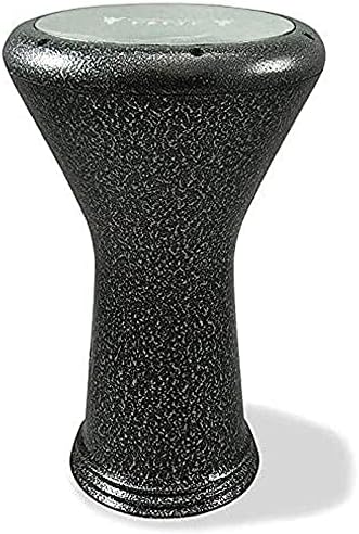 New ! Sombaty Darbuka Drum Gawharet El Fan 19.5" Metal Doumbek GEF Sombaty (Silver / Black)