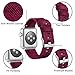 Haveda Fabric Compatible for Apple Watch Series 10 9 8 7 6 Series 5/4 40mm band, Soft Wristband for Apple watch SE, iwatch bands 40mm womens, Cloth sport dressy for iWatch 38mm Series 3 2/1 (Fuchsia)