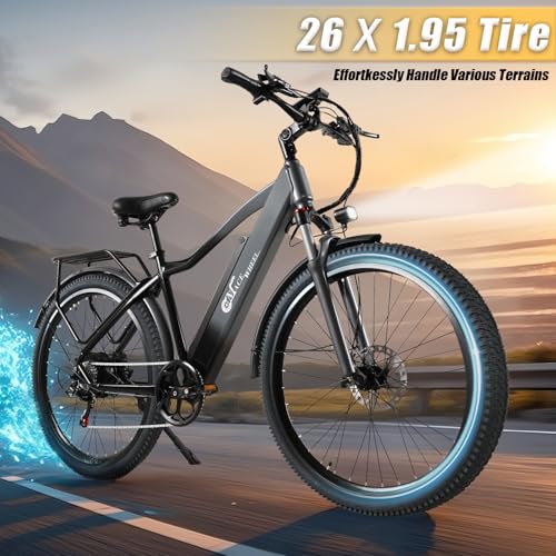26x1.95 Mountain Bike Tire: Puncture-Resistant and Wear-Resistant 26 Inch Bike Tires - Folding MTB Bike Tire Fit for Mountain Road and Street