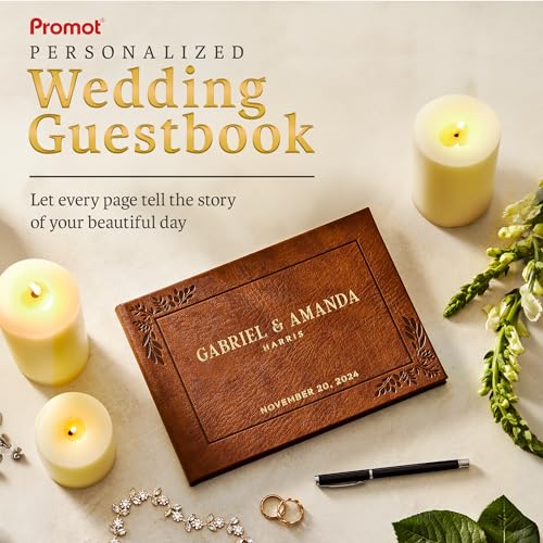 Promotpersonalizedweddingguestbookeleganthardcoverguestbookforweddingreceptionbridalandbabyshowerbirthdayweddingbooksgueststosigncustomembossedtextwithgoldmetallicfoil Urban Country Home Decor Promot personalized wedding guest book elegant hardcover guestbook for wedding reception bridal and baby shower birthday wedding books guests to sign custom embossed text with gold metallic foil urban country home decor