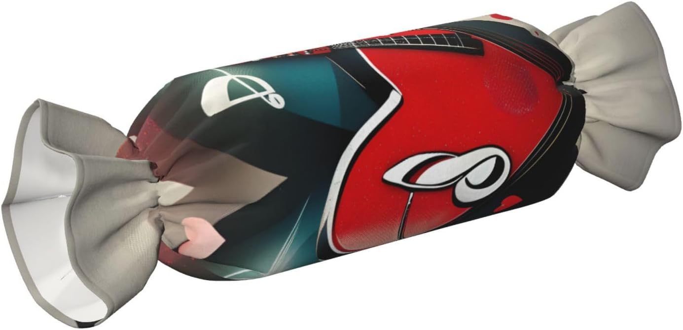 Treble Love and Music Print Candy Cylindrical Comfortable Pillow Throw Pillows Home Decor Easy Maintenance