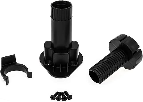 Miniatura 5 de LC LICTOP Niveladores de gabinete ajustables de 3.9 a 5 pulgadas, 12 piezas, patas niveladoras de muebles, pies de nivelación de plástico negro para