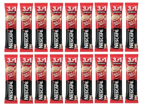 Nescafe 3 In 1 Original 18 Sachets Each Instant Coffee 17.5Gm, Powder, Box