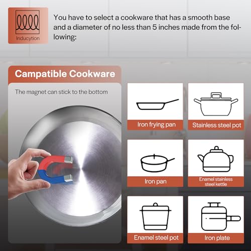 Image of Empava 24 Inch Electric Induction Cooktop, 4 Burner Built-In Smooth Glass Stove Top with Power Boost, Touch Control, Timer, Child Lock, Residual Heat Indicator, Hardwired | cTUVus Certification, 9 Power Levels, Power Boost, 1-99 Min Timer, Pan Sensor, Safety lock, Easy-clean Glass, 7400W