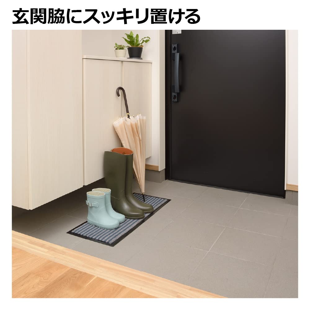 Amazon｜リッチェル(Richell) 玄関吸水マット スリム ボーダー柄 室内