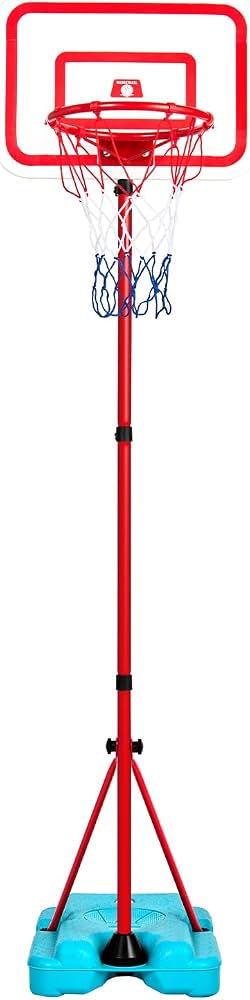 Canestro da basket regolabile con tabellone per esterno bambini Art.94940