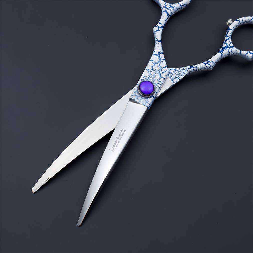6,5 Pollici Governare Dell'animale Domestico Forbici, in Acciaio Inox Professionale Dog Grooming Scissors Up-Curvo Scissor, Luce E Sharp, per Pet Barber Shop