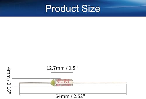 Miniatura 9 de Heyiarbeit 10A 250V Circuito Corte Cortes de Temperatura Fusible 192 Celsius Fusible Térmico para Soplador Termoeléctrico Eléctrico Microondas