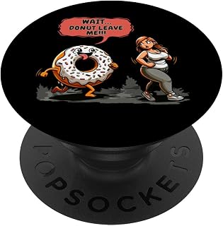 Funny Donut Lover Keto Low Carb Diet Workout Humorous Saying PopSockets Standard PopGrip