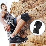 BML Black Knee Brace Support | Adjustable Compression Neoprene Knee Patellar Tendon Support for Bursitis Joint Knee | Support for Knee Medical NHS Pain Relief & Recovery for Men & Women - Image 6