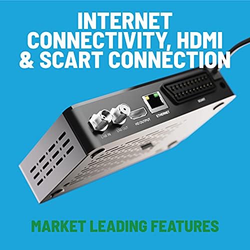 OAKCASTLE SB200 HD Satellite Freesat TV Box | USB Recorder Function | YouTube & Weather App | Internet, SCART & HDMI Connectivity |