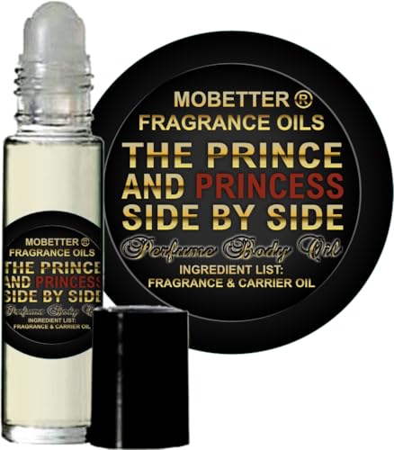 MOBETTER FRAGRANCE OILS The Prince and Princess Side By Side Perfume Unisex Body Oil, Ginger, Green tea, Marshmallow, Our Impression of I Don't Need A Prince By My Side To Be A Princess