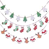 decoracion navidad oficinas diy Puede cortar la guirnalda de papel a la longitud perfecta o puede bajar las pancartas individuales para colgarlas en el árbol de Navidad o pegarlas a la ventana o al empaque.