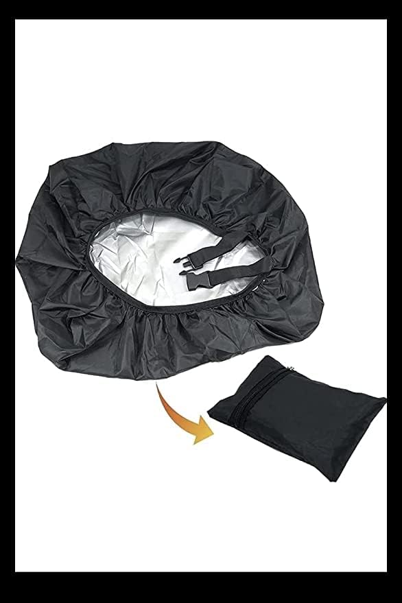 Spiritual House Nylon Rain & Dust Cover Waterproof with Pouch for Laptop Bags and Backpacks School Bag Cover, Luggage Bag Cover - Black-image-24