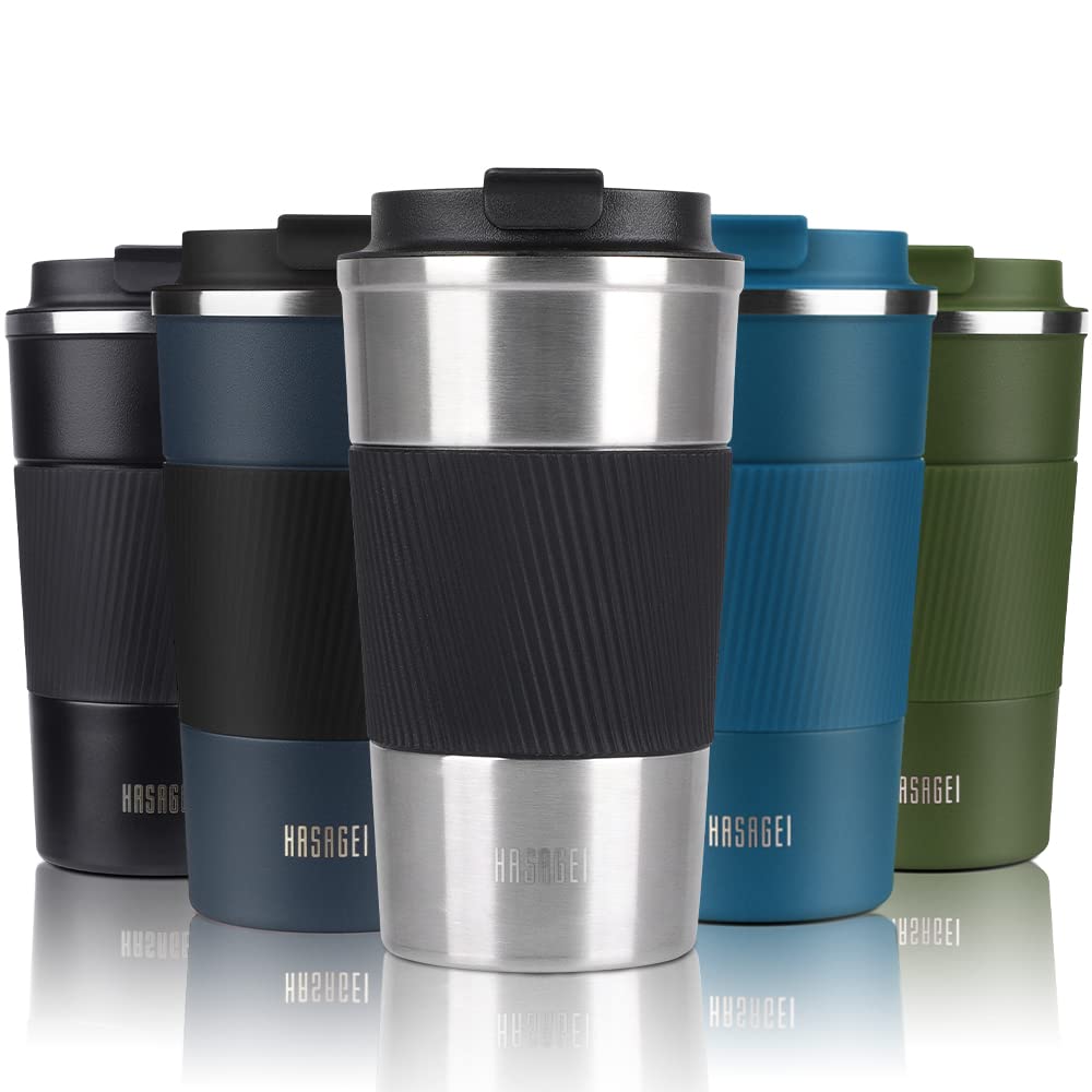 HASAGEI Travel Mug, Insulated Coffee Cup with Leakproof Lid