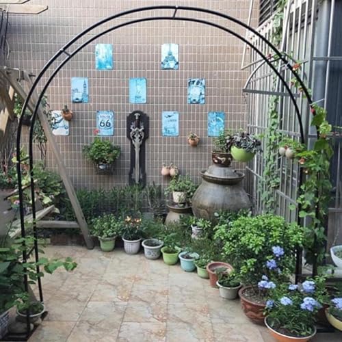 Arche de jardin en métal robuste et durable grande pergola en fer résistante intempéries