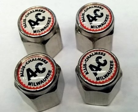 Allis Chalmers Valve Stem Caps (Chrome - Classic)