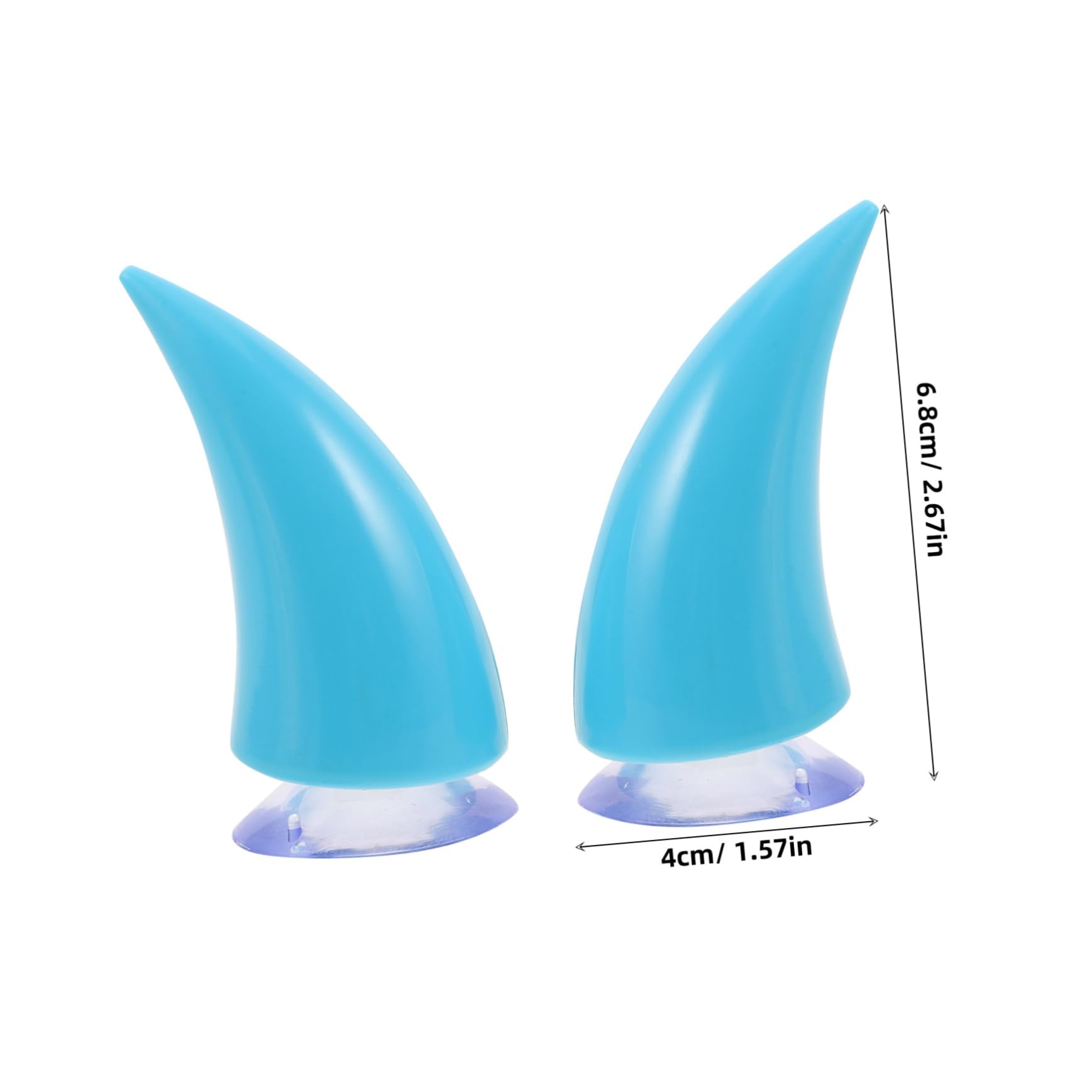INOOMP 2pcs Reusable Devil Horns for Helmets Unique Suction Cup Decor for Electric Bikes Stylish Halloween and Party Accessories Enhance Riding Fun and Personalization