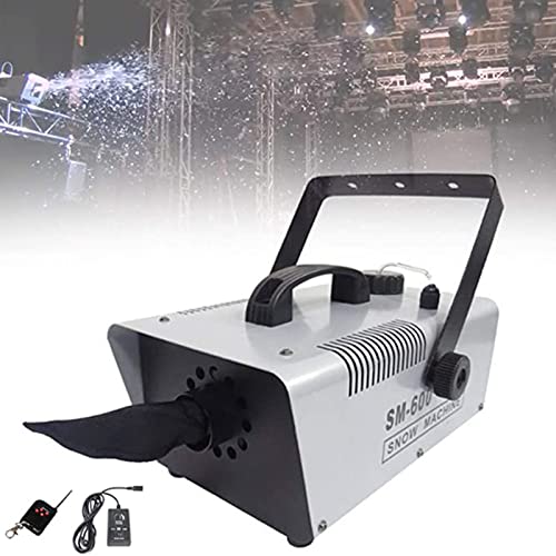 Máquina de nieve exterior, tamaño de copo y volumen de rociado ajustables, alcance de rociado de 5 metros, efecto de copos de nieve falsos para Navidad, bodas y fiestas, 600 W miniatura 1
