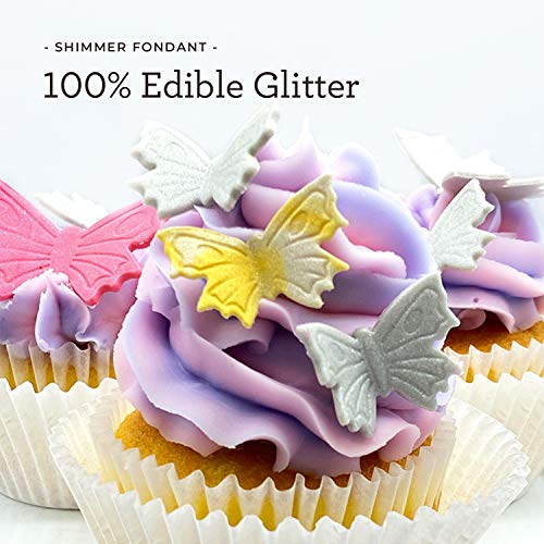 Satin Ice Gold Shimmer Fondant, Vanilla, 4.4 Ounces