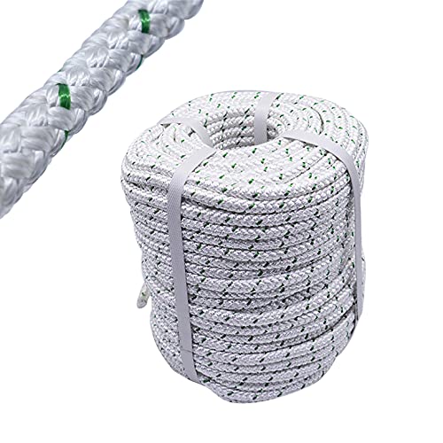 mitoharet 3/8In x 200FT 4800 lbs Breaking Strength,Double Braid Polyester Rope Breaking Strength Strong Pulling Rope,Heavy Duty Rope for Tie, Pull, Swing and Knot by mitoharet - Used condition - US$25.86