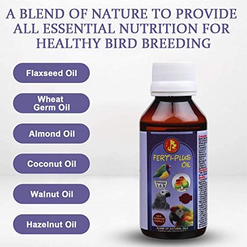 Pet Care International (PCI) Combo Ferti Plus, Ultra Feather, Omega+ || Provide Essential Vitamins & Fatty Acids for Healthy Bird Healthcare || 30ml
