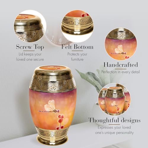 Image of Dragonfly Cremation Urns for Human Ashes Adult Female Urns for Ashes