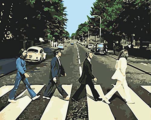 Peinture à l’huile par numéros à faire soi-même pour adultes, kit de peinture à l’huile par numéros pour débutants – The… - Les Beatles, Paul McCartney, John Lennon, RIngo Starr, George Harrison Peinture à l'huile par numéros à faire soi-même pour adultes, kit de peinture à l'huile par numéros pour débutants – The…
