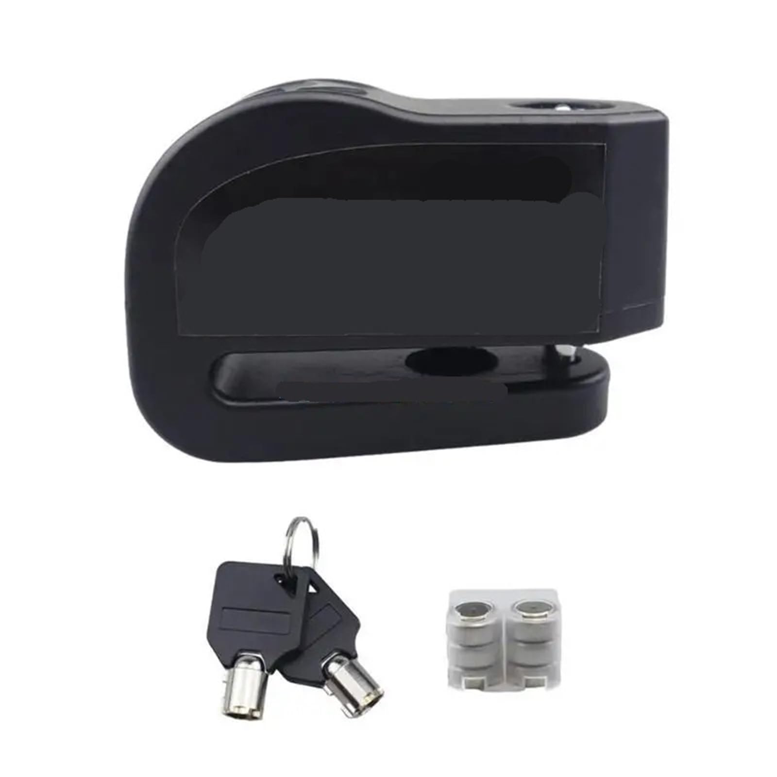 Hydbcnp Black A Motorcycle Handlebar Lock Brake Lock Alarm Waterproof Scooter Wheel Disc Motorbike Lock Security(Black A)