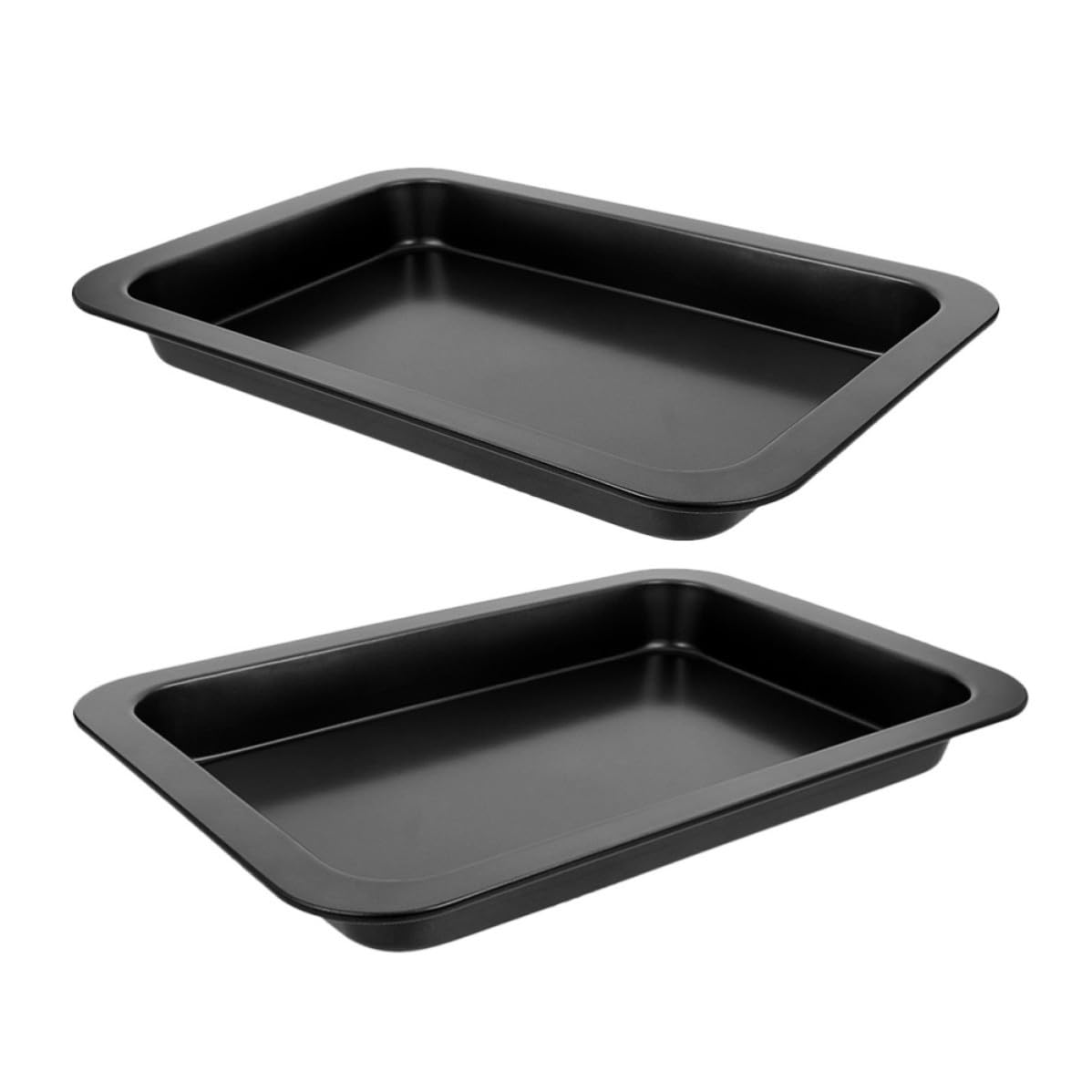 Bandeja para hornear de acero al carbono de alta densidad con acabado negro mate estructural
