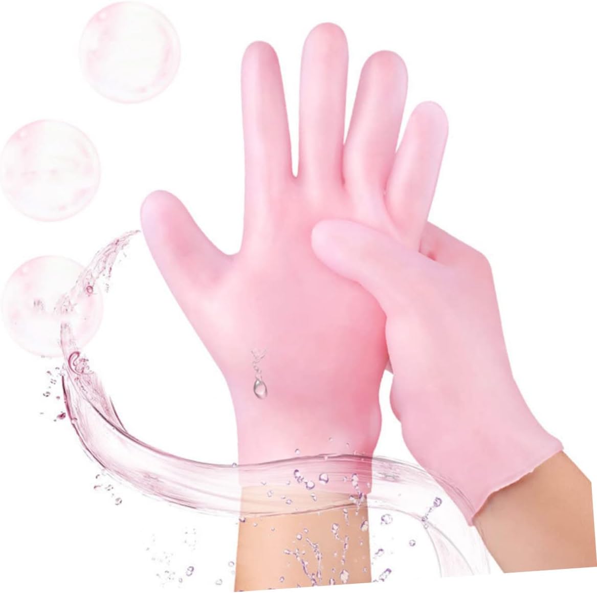 WOONEKY Moisturizing Gloves Socks Set Foot Skin Remover Dry Feet Socks Remover Soft Elastic Perfect for Sleep
