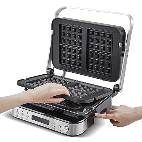 AMZCHEF 4-IN-1 Machine (Electric Grill, Griddle,...