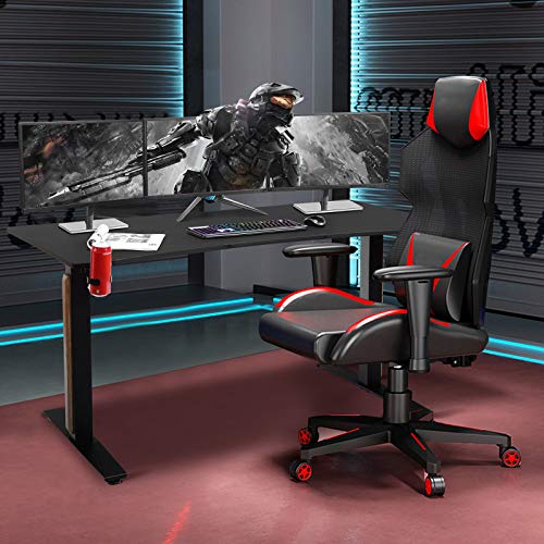 Tangkula 63" Gaming Desk with Cup Holder - Image 3