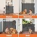 Retractable Baby Gates for Doorways, Mesh Dog Gate for Stairs, Pet Gate Indoor, Extends to 55