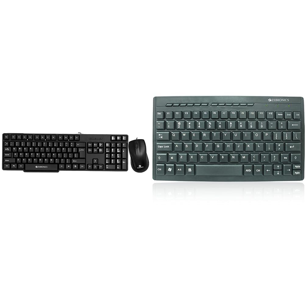 Zebronics Wired Keyboard and Mouse Combo with 104 Keys and a USB Mouse with 1200 DPI -JUDWAA 750 (B0BPRBQ13C) Amazon Price History, Amazon Price Tracker