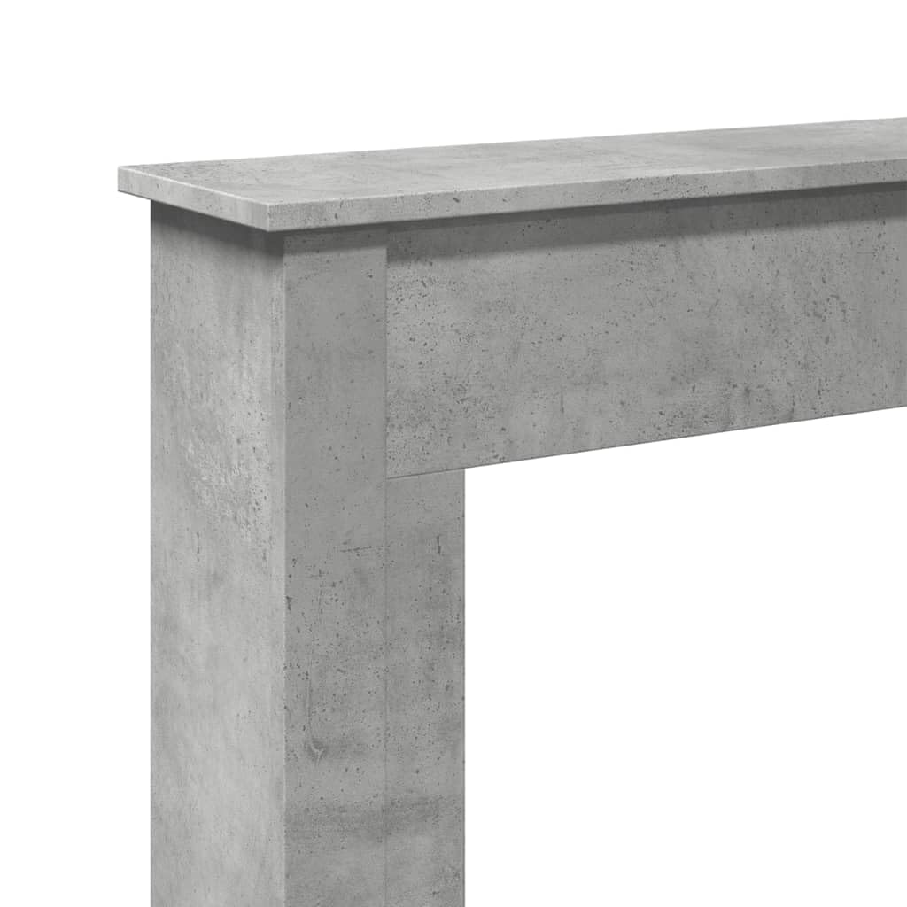 vidaXL Obudowa kominka, szarość betonu, 75x20x87,5 cm, obudowy kominków, rama kominka, zabudowa kominka, kominek, gzyms do kominka, dekoracja kominka