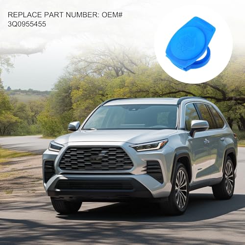 2 Stück Deckel Für Scheibenwaschbehälter, 3q0955455 Scheibenwischer Waschflüssigkeitsbehälter Tankdeckel,Scheibenwaschbehälter Deckel,Scheibenwischer Behälter Für Autos Scheibenwaschanlage