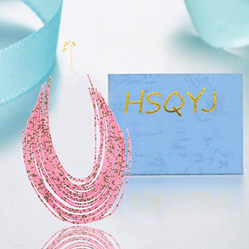Hsqyj Exaggerate Multilayer Seed Beads Chunky Choker Statement Necklace Boho Handmade Color Beaded Cluster Collar Bib Necklaces Fashion Jewelry For Women Girl Gift (Style 5) #TOP6