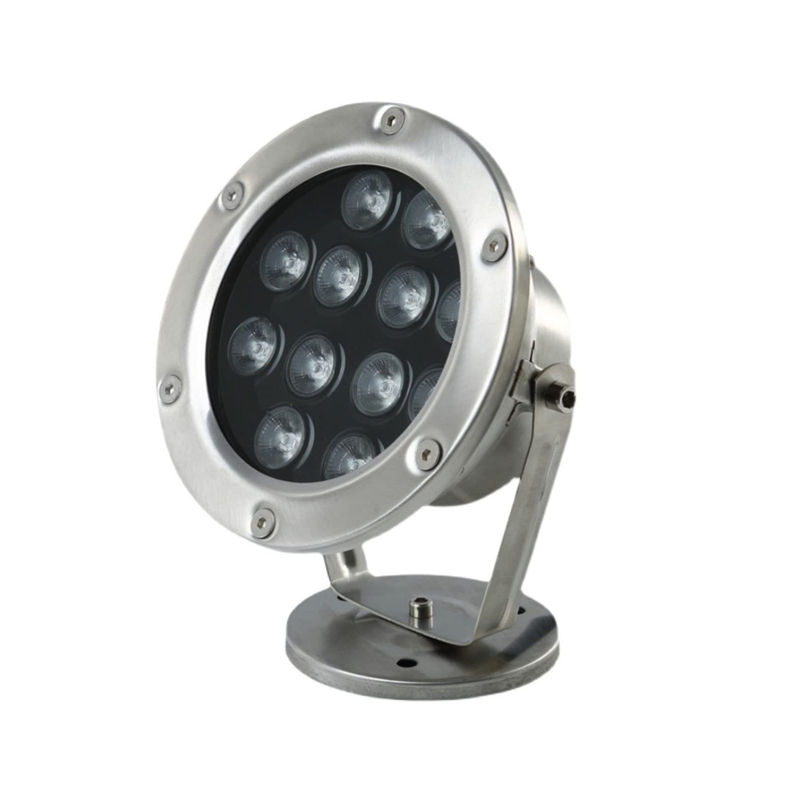 LED Luces De Fuentes Subacuáticas, Giratorio Luz De Estanque Impermeable IP68 Luz De La Piscina para Acuario Jardín Cascadas Tanque De Peces Lámpara Subacuática (Color : Warm White, Size : 24
