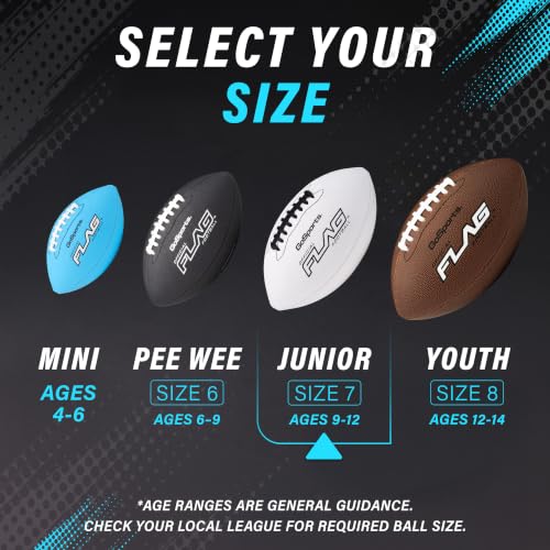 GoSports Junior Flag Footballs 3-Pack