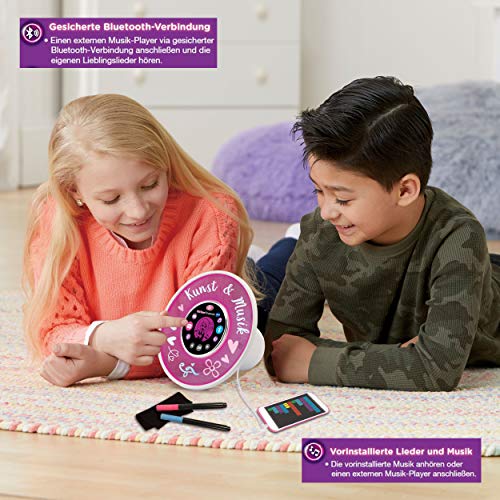VTech KidiSmart Glow Art 80-531904 luidspreker, bluetooth-muziekspeler, wekker, met spraakbediening, vooraf… - Image 7