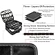 MATEIN Kabeltasche Organizer, Kabel Tasche Reise 3 Schicht Kabelorganizer Kabelaufbewahrung Cable Organizer Bag Ladekabel Elektronik Tasche für Handy, Schwarz