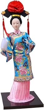 Chinese Qing Dynasty Geisha Doll Vintage Sushi Bar Decor Doll Figurine Nice Gift B17