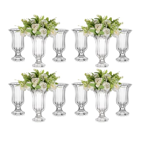 Vase en verre pour fleurs lot de 12 pièces de table